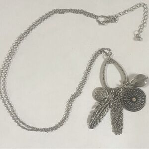 Multiple Symbol SilverTone Necklace